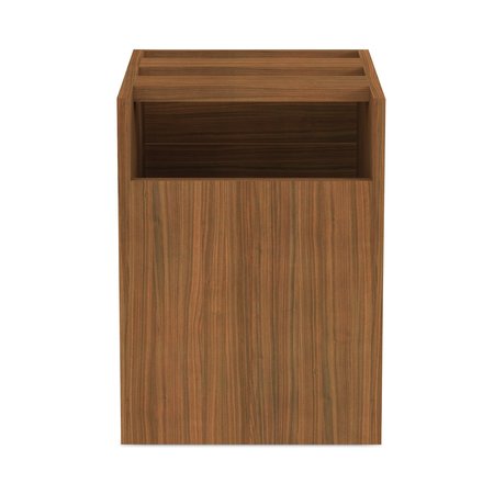 Alera 15.63" W 2 Drawer Box/File Pedestal, Modern Walnut, Legal/Letter VA552222WA